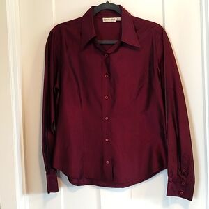 Vintage 1997 Charlotte Halton silk button down shirt
